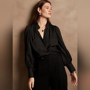 Banana Republic Volume Button Blouse